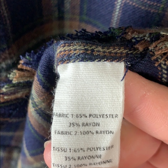 NWT Anthropologie Sophia plaid button up small - Picture 7 of 8